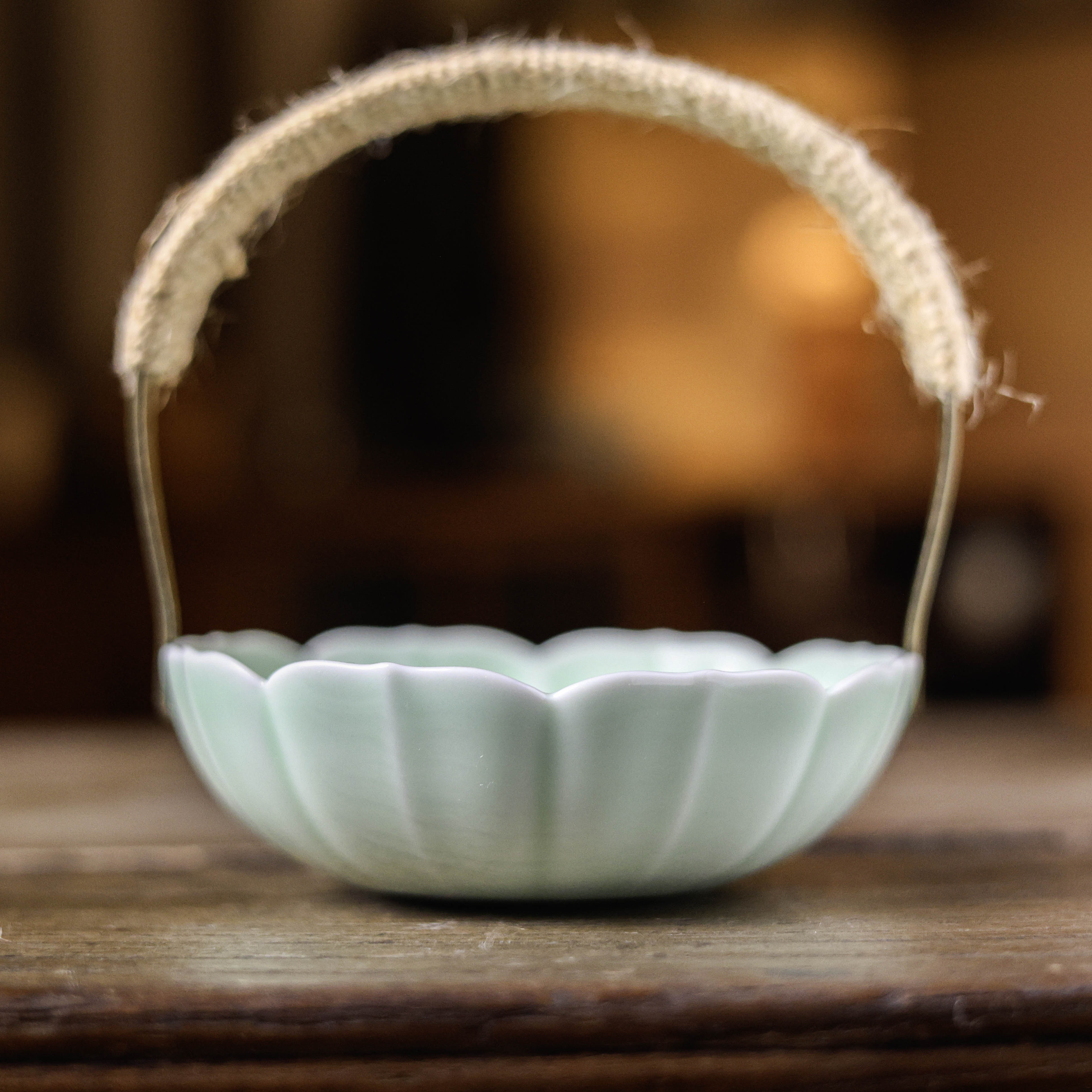 【悦生活】梅子青清风单层提梁（Q7166）