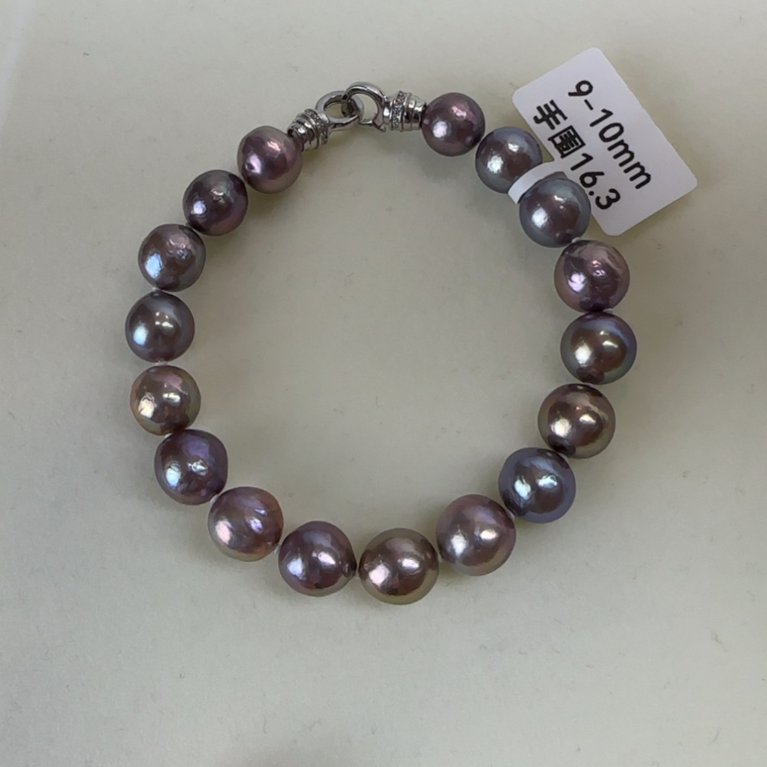 淡水珍珠手绳银S925镶嵌