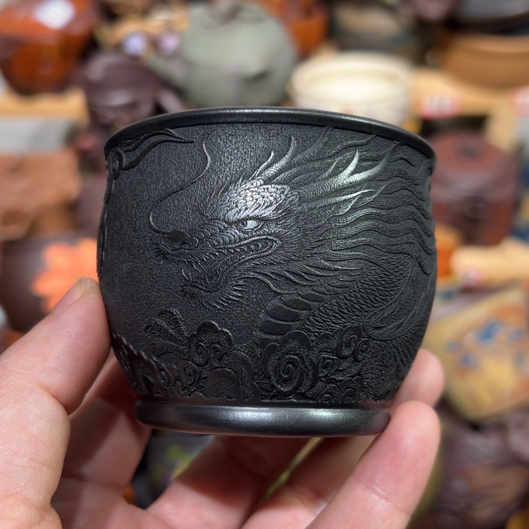 紫砂茶杯宜兴紫砂主人杯