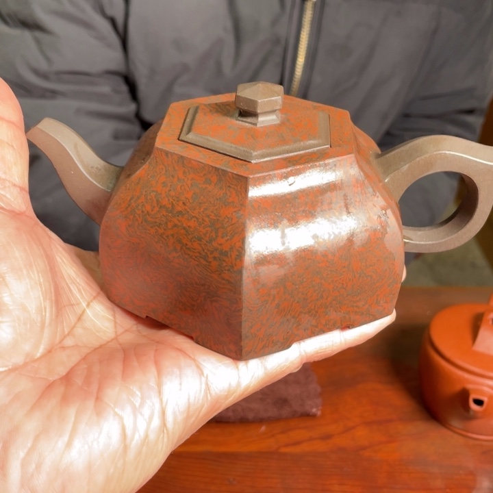 紫泥茶壶紫泥六方