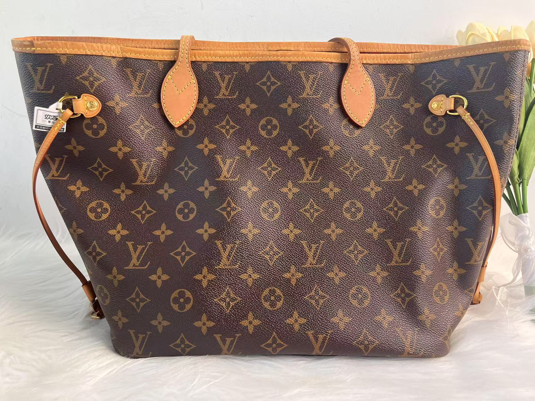 95新 LouisVuitton/路易威登 路易威登老花nf有子袋hw002单肩包