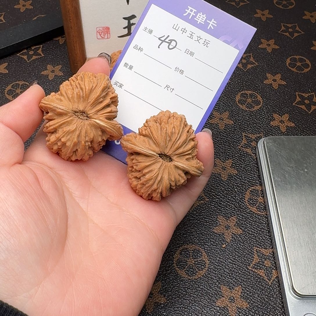 把件文玩核桃40四座楼40
