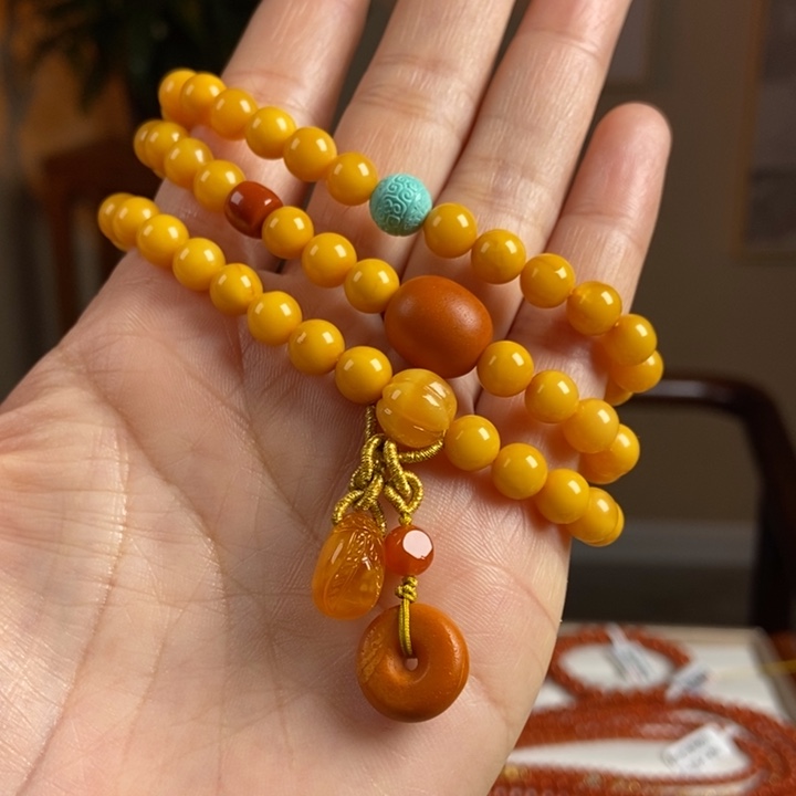 琥珀手链未镶嵌蜜蜡手串7