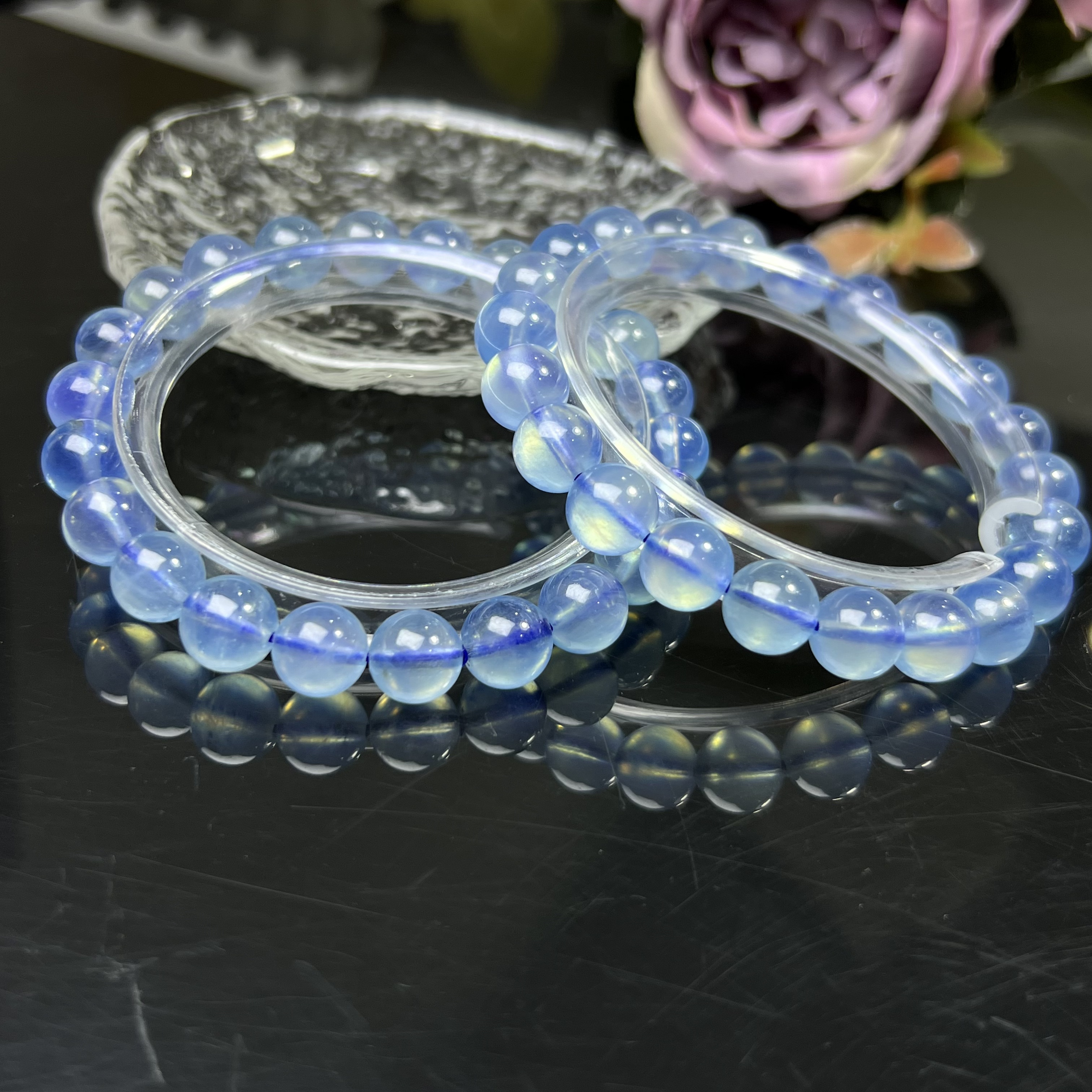 海蓝宝石（处理）【铭记好物】海蓝宝手串 QDM01L430【多样性发一件】