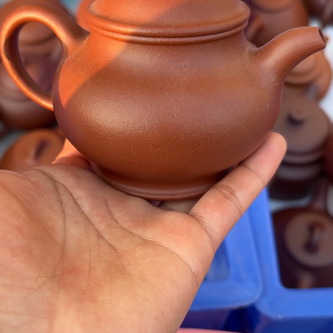 紫砂茶壶幻**说红降坡潘壶180cc微瑕