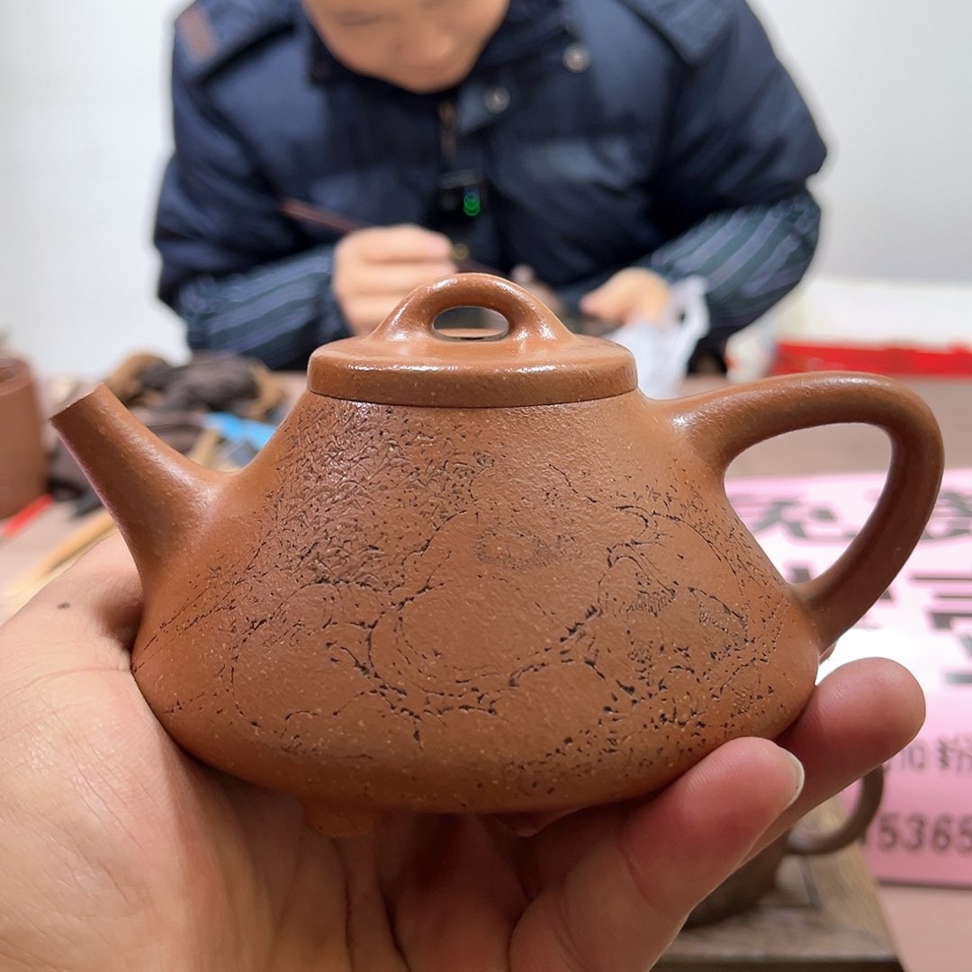 紫砂茶壶子冶石瓢壶