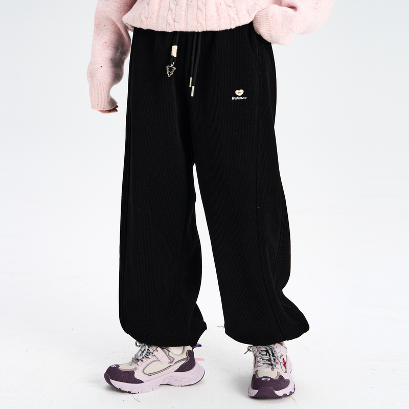 多多一上女大童25深冬欧棉绒一体奥粒绒裤子（150-180）2244A22X