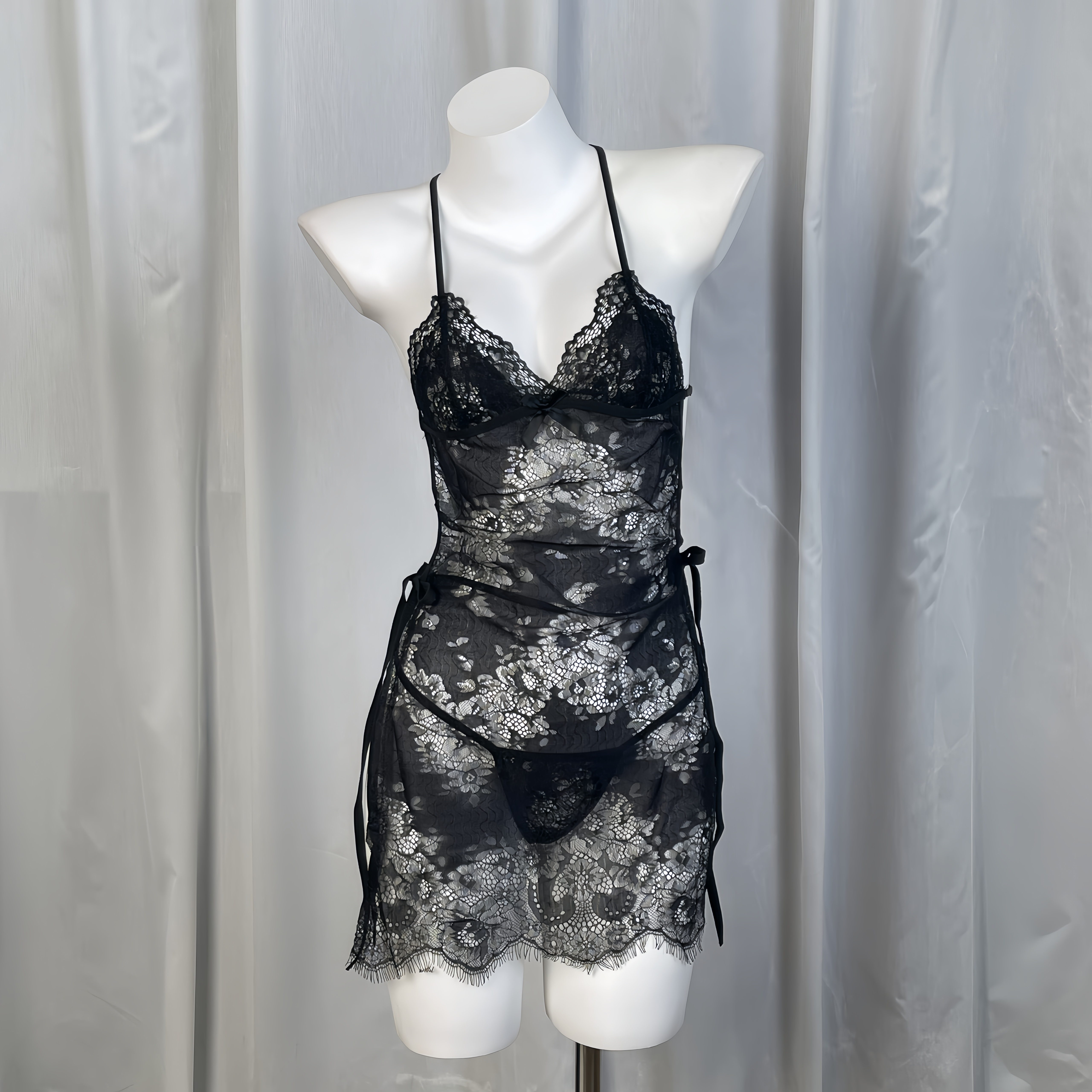 【80-200斤】女显瘦性感美背薄款大码夏季家居服连衣裙夏季