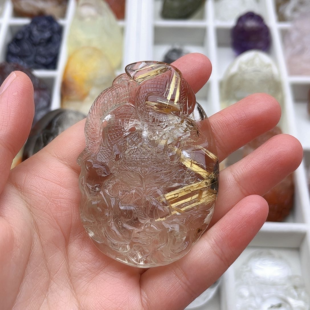 水晶吊坠(不含链)未镶嵌