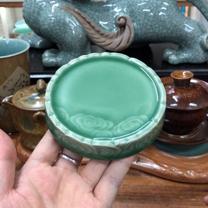 龙泉青瓷茶具微瑕8521