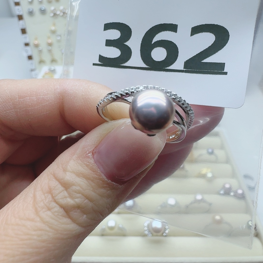 淡水珍珠珠宝奇石银S925镶嵌362