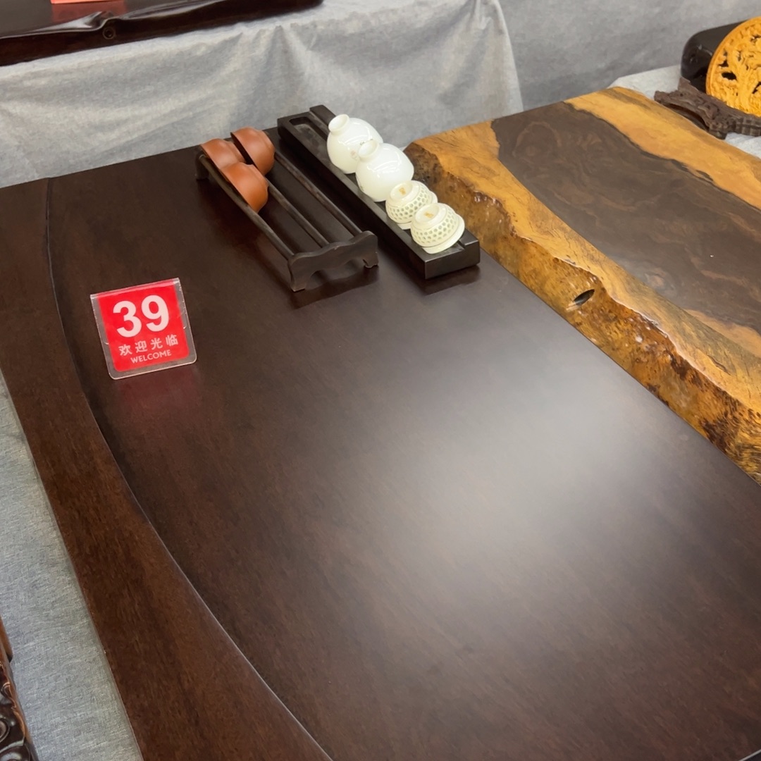 一帆风顺 檀木 100.50 三条杯架 整块杯架 转接头 各一个