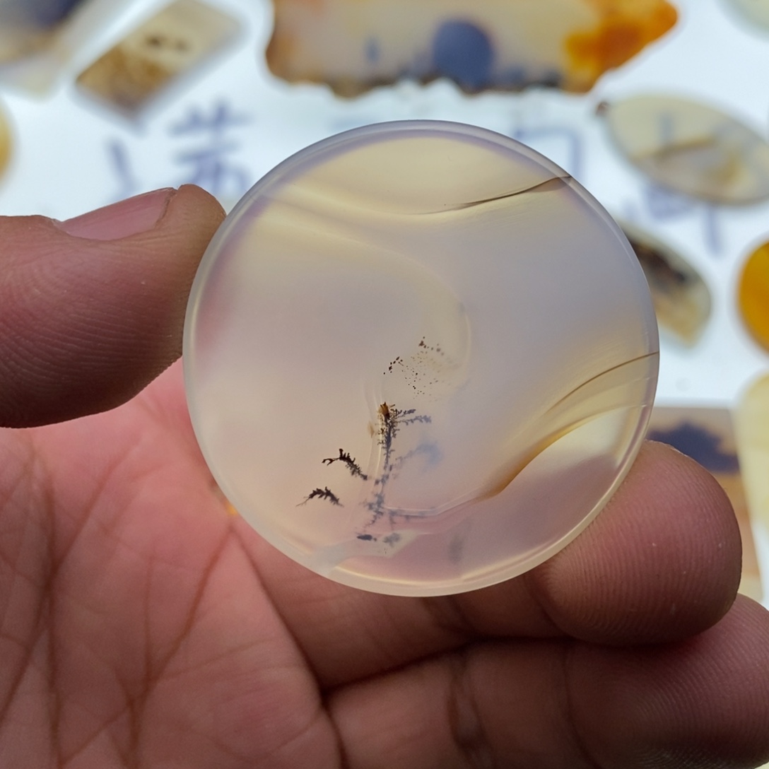 玛瑙/玉髓牌子足银镀金镶嵌