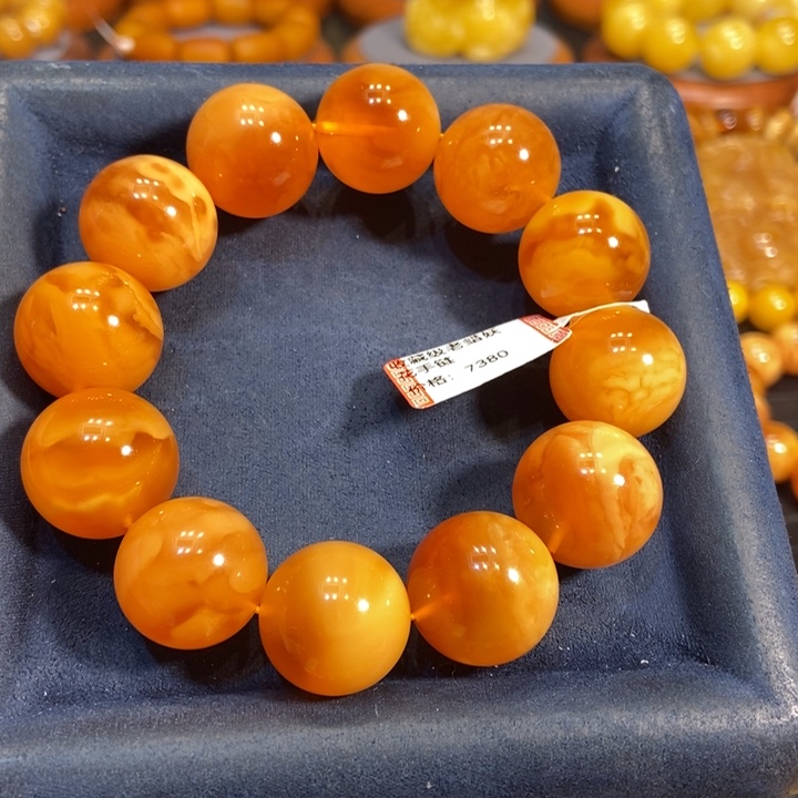 蜜蜡手链未镶嵌蜜蜡