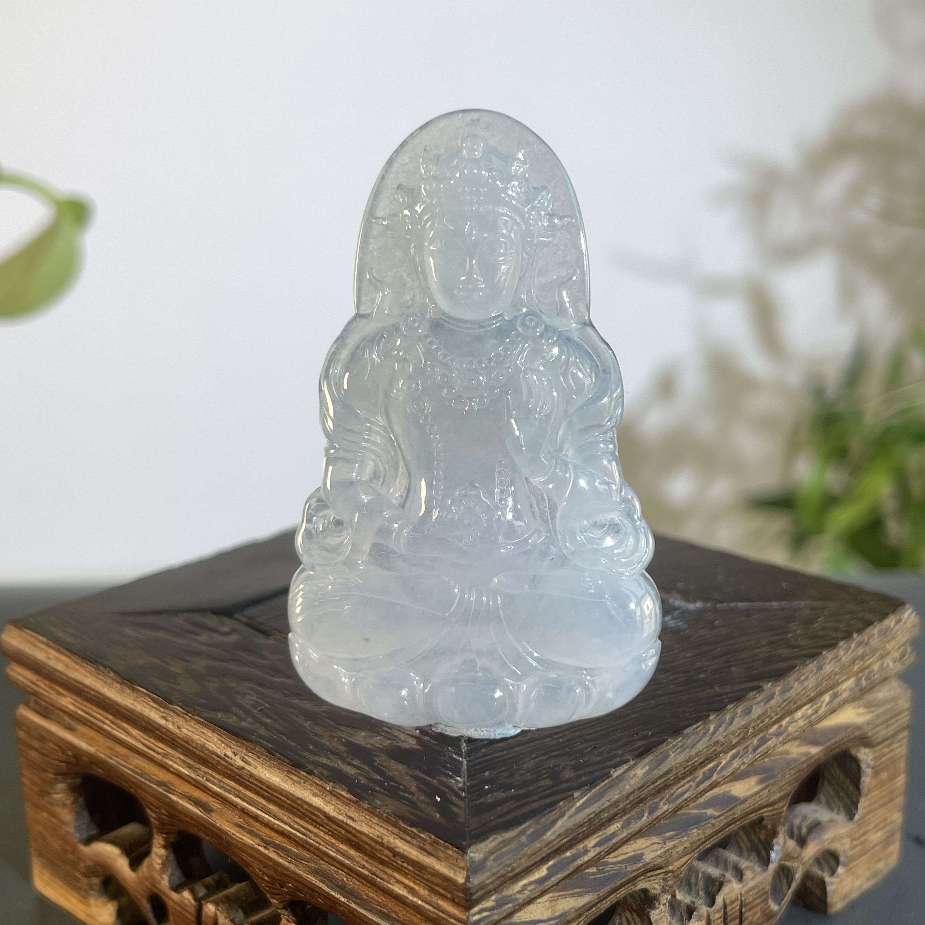 JTB09-181  天然缅甸A货翡翠 度母