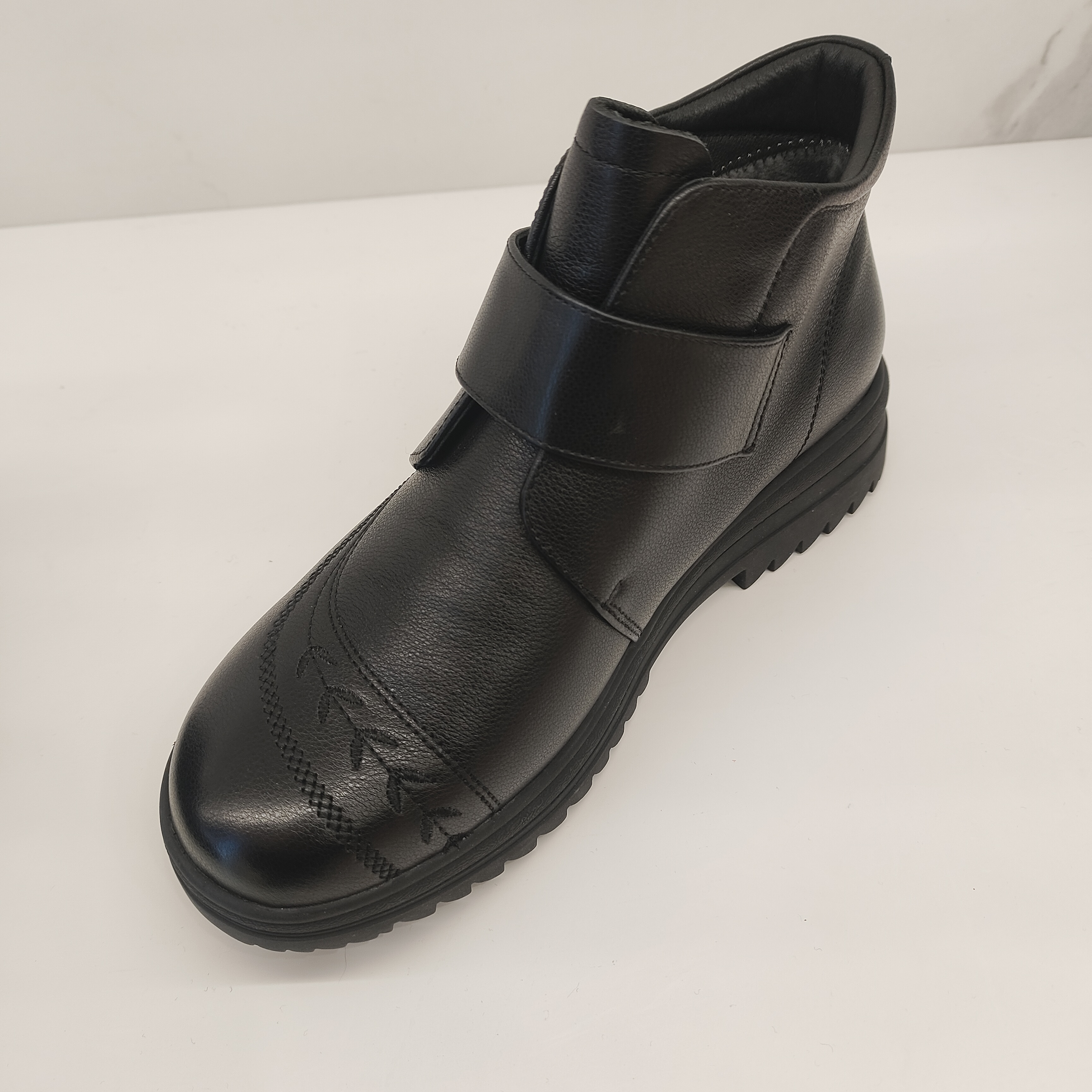 康奈11138080加绒皮鞋防滑鞋子女鞋保暖女靴真皮棉鞋