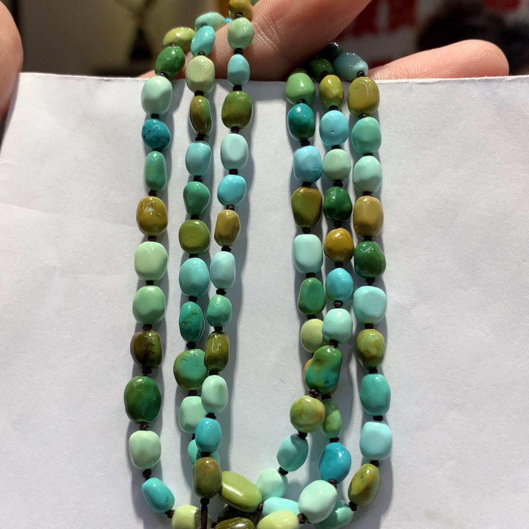 未镶嵌绿松石长链