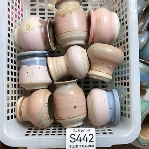 紫砂花盆442微瑕品口径3到4左右