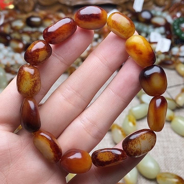 和田玉未镶嵌手链