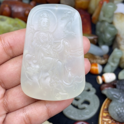 蛇纹石玉未镶嵌颈饰15