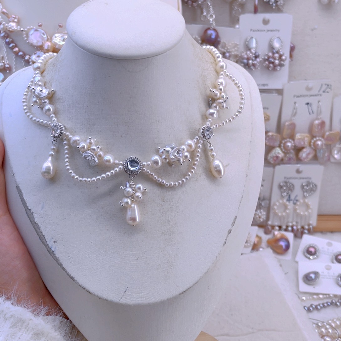 未镶嵌耳饰淡水珍珠