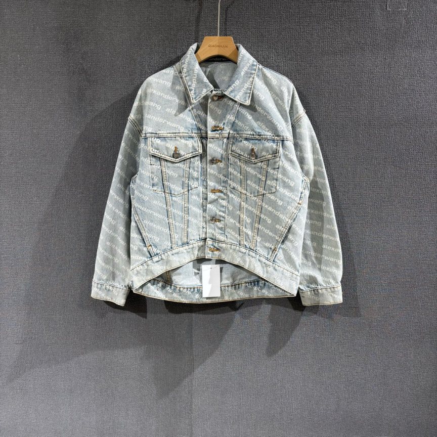 95新 ALEXANDER WANG 徽标牛仔外套 xs码/3142