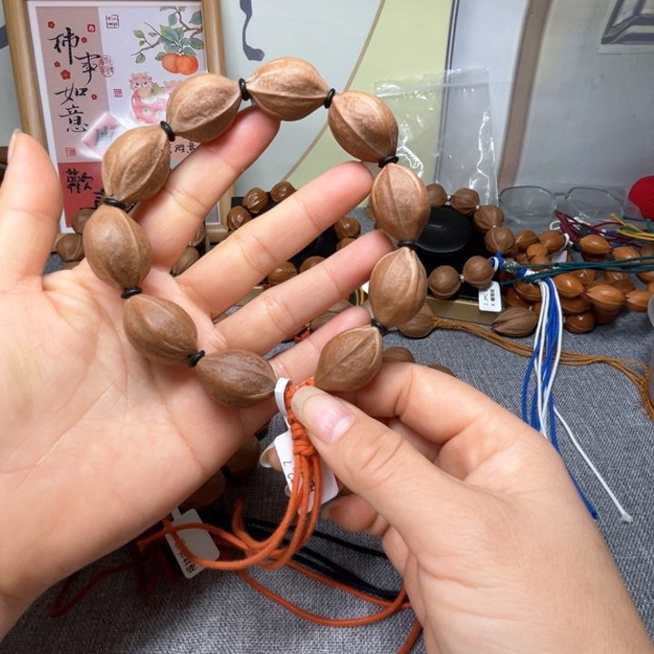 橄榄核手串/手链亮*梅林铁核19.27