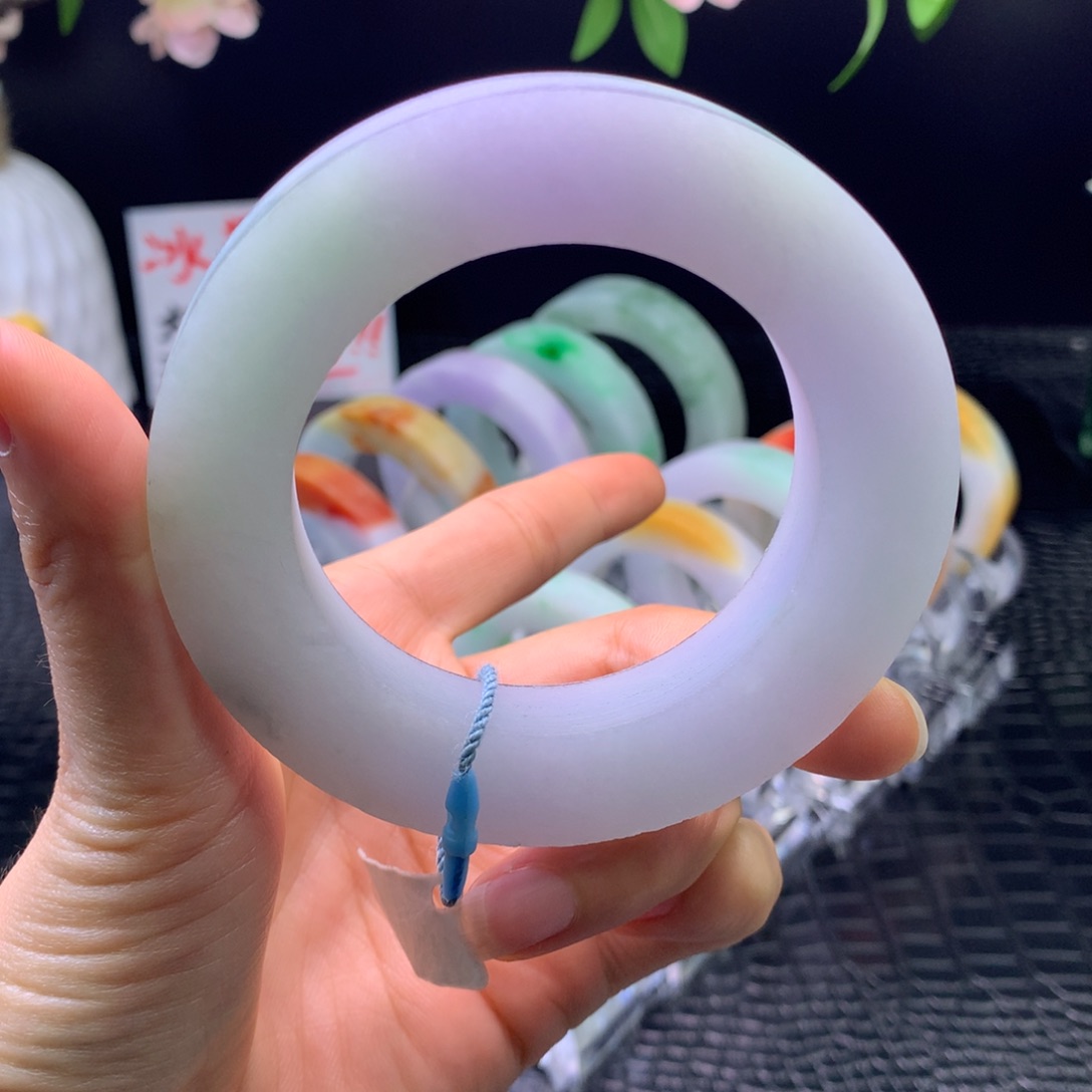 定制翡翠未镶嵌手镯55-70