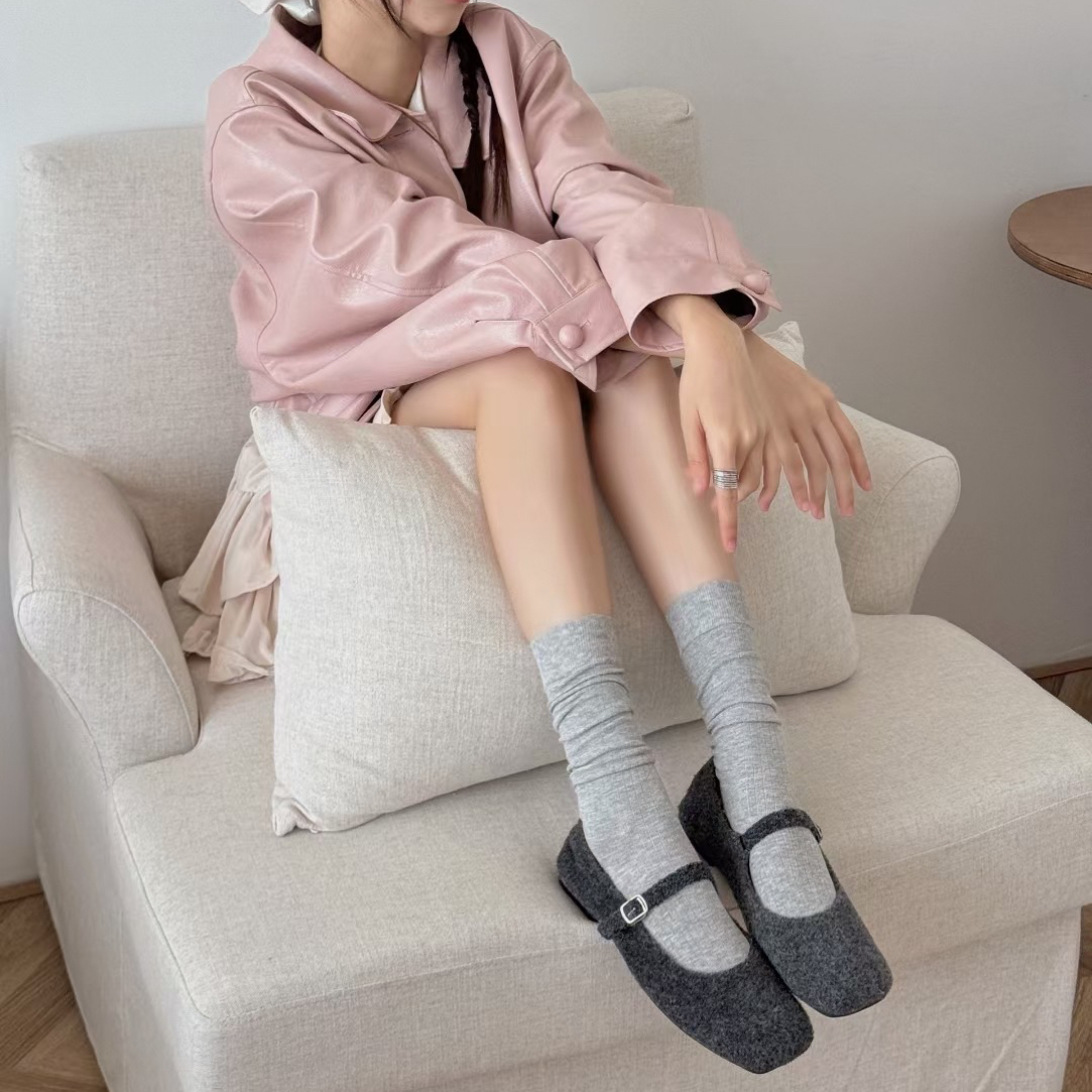 【蒜蒜1号链接】对应编号拍 秋冬女袜百搭中短筒袜