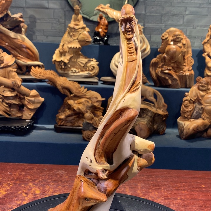 柏木（崖柏）根雕摆件