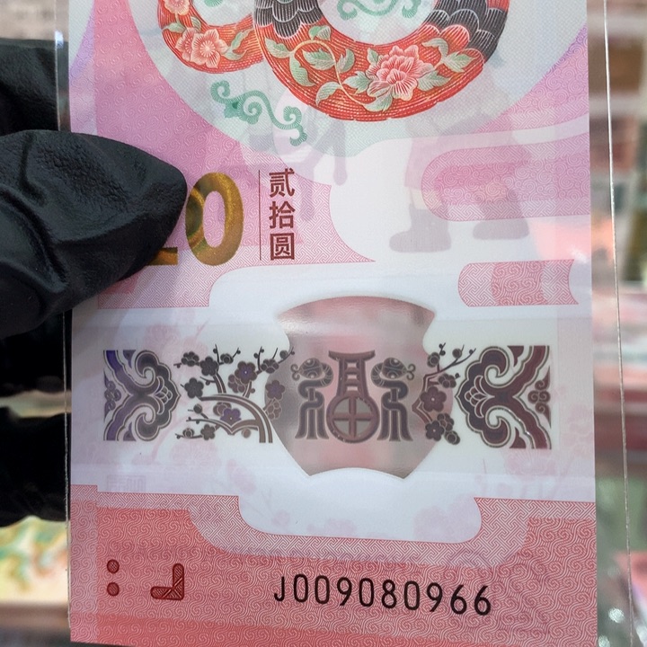 塑料蛇钞圆圆双尾66单张009080966