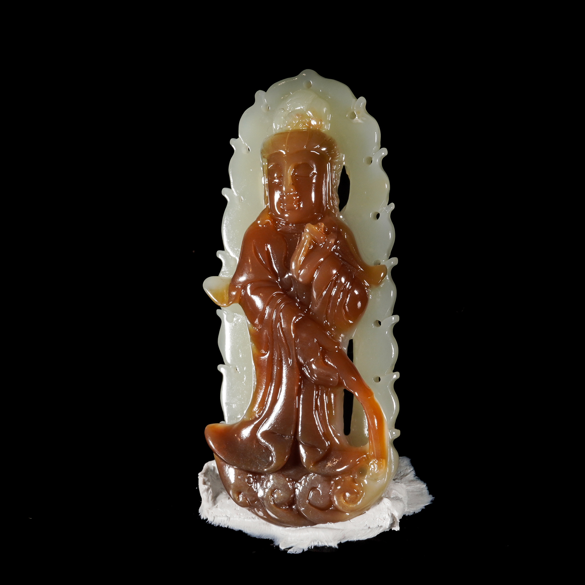 LOT.024和田玉巧雕人物佩/X3562