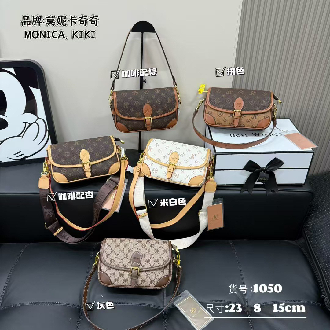 新款小众品牌单肩斜挎法棍包