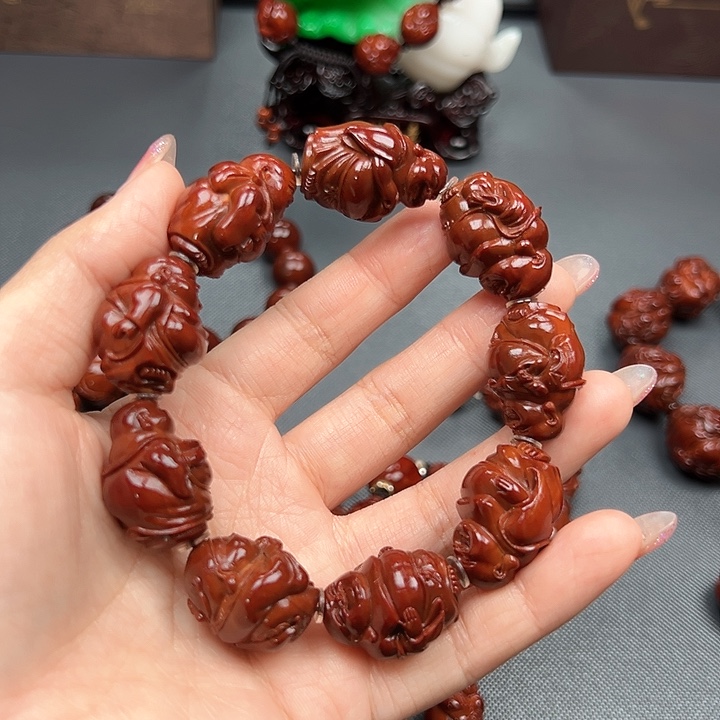 舎***鍀手串橄榄核弥勒手串