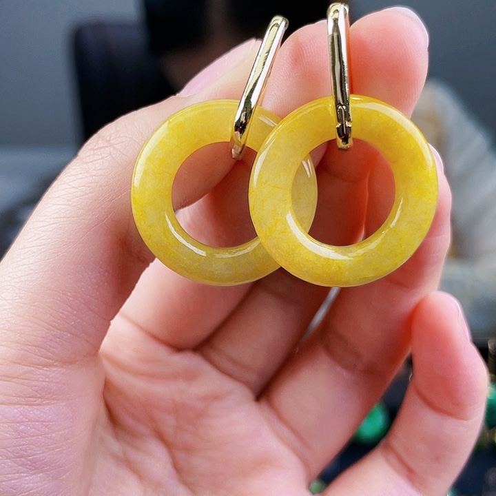 翡翠耳饰未镶嵌饰品