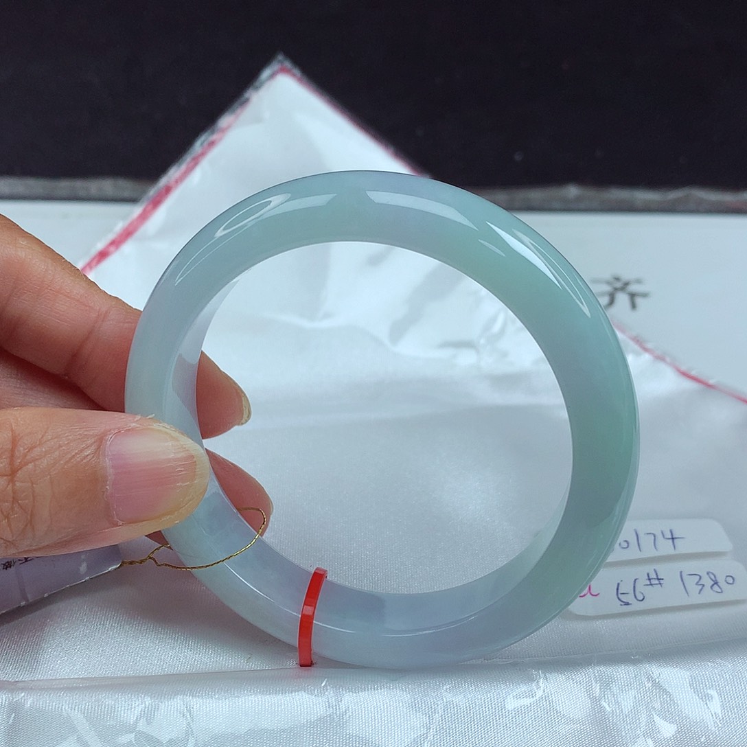 未镶嵌手镯翡翠56圈0174