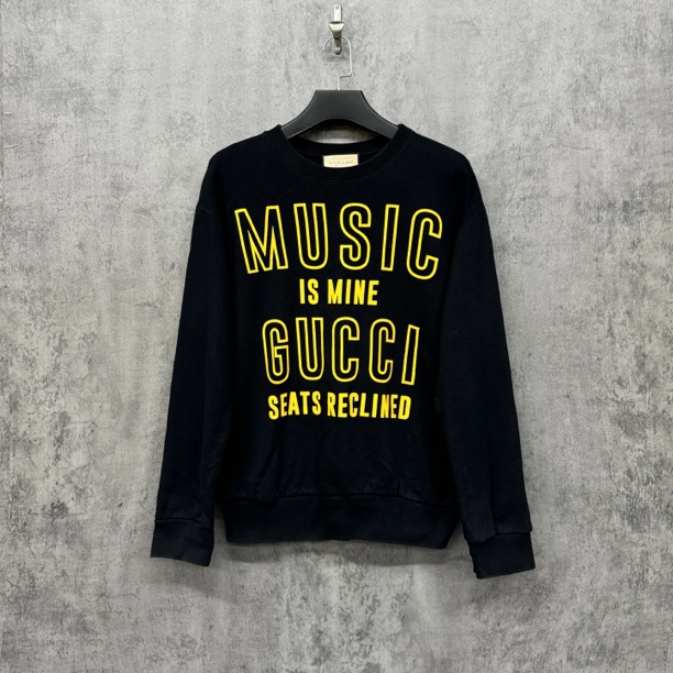 99新 GUCCI/古驰 百年限定Logo休闲卫衣/WK300/S码