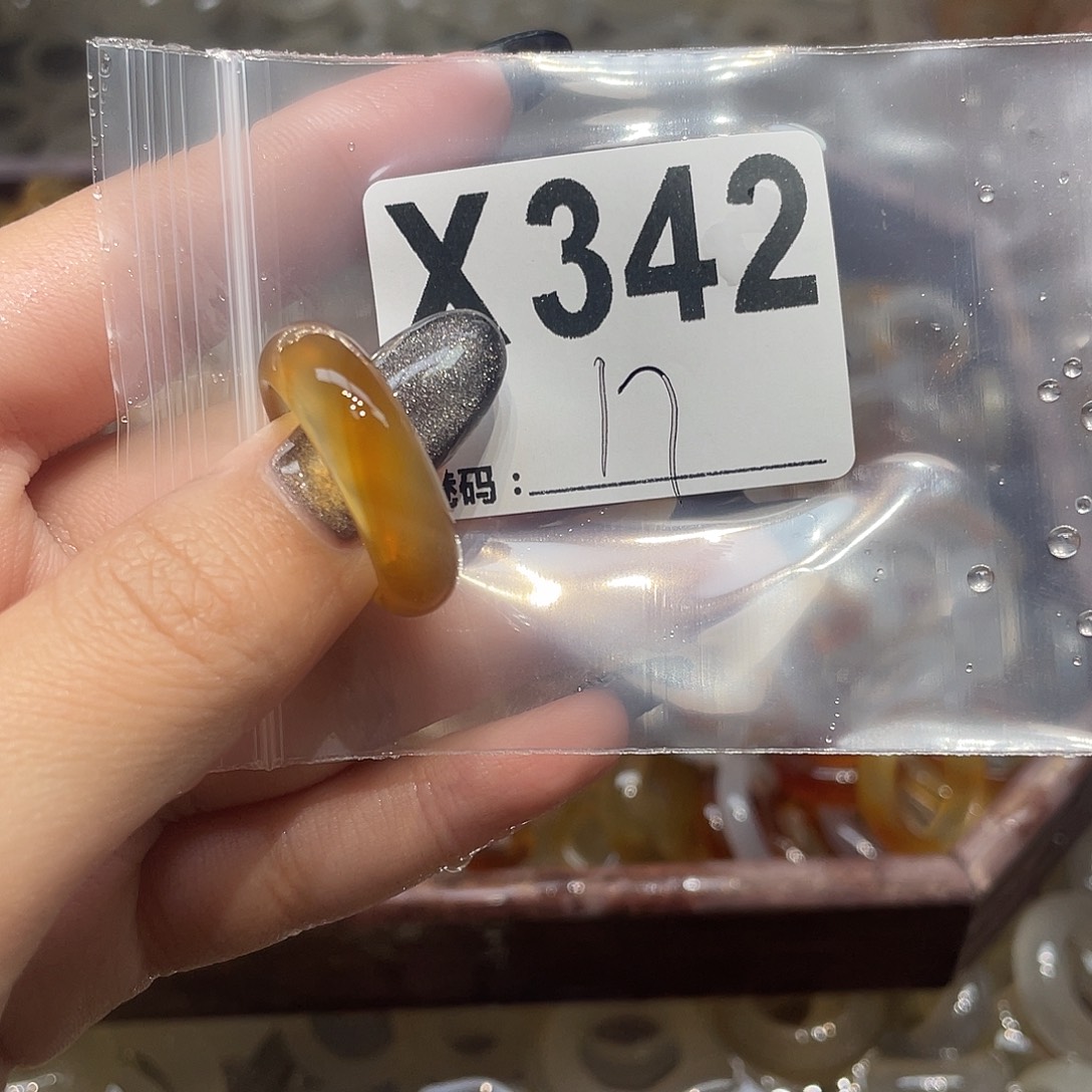 玛瑙/玉髓未镶嵌戒指342