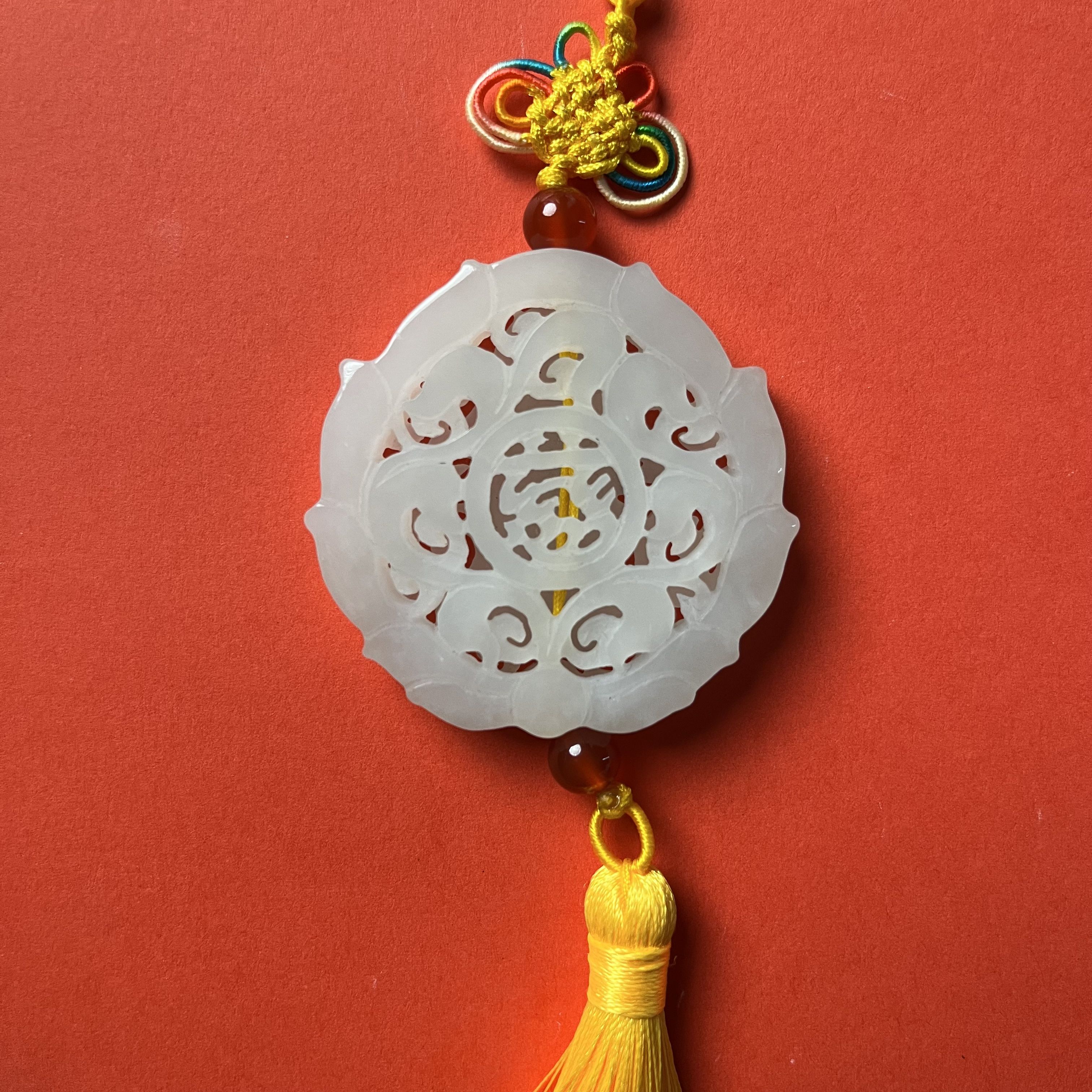  和田玉观音玉佩 8005