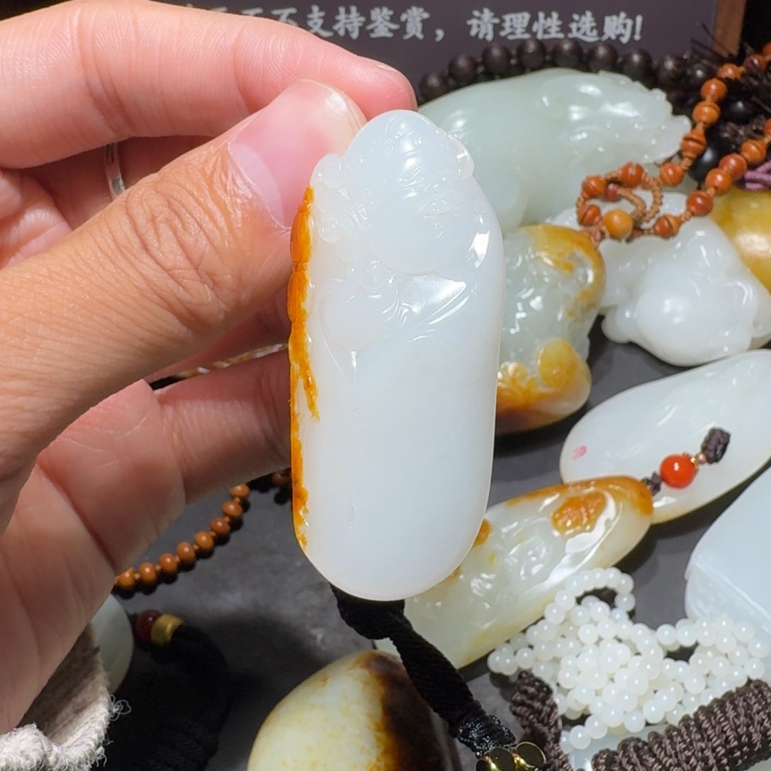 和田玉财神未镶嵌