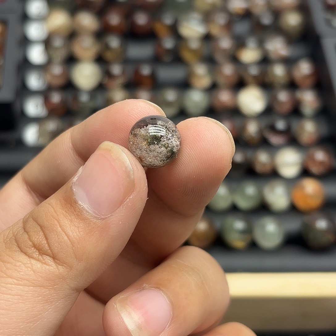 水晶珠宝半成品未镶嵌糕***心幽灵