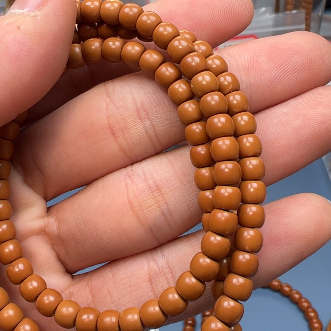 橄榄核吊坠老挝核尖108脖挂5.4mm