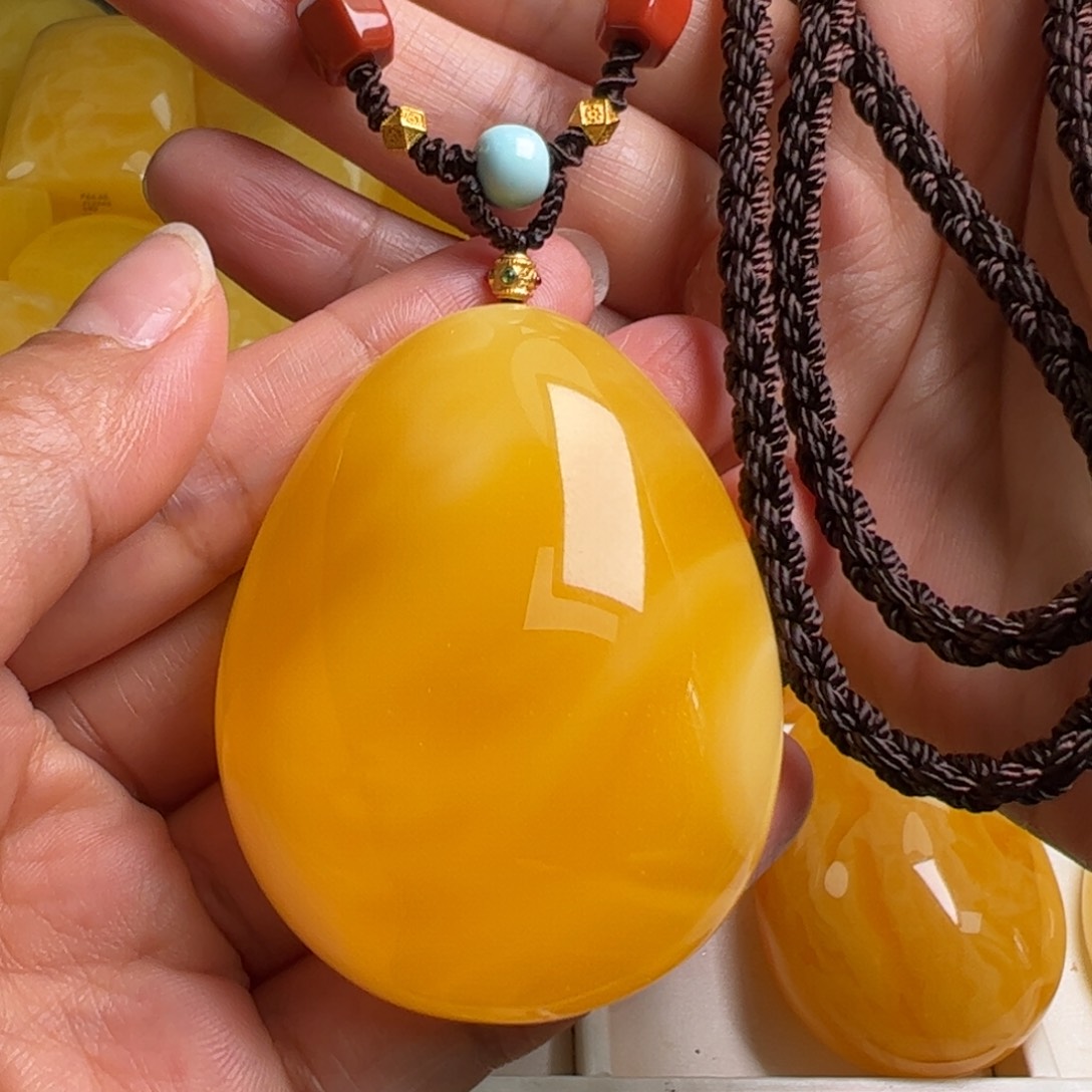 蜜蜡毛衣链未镶嵌无优化