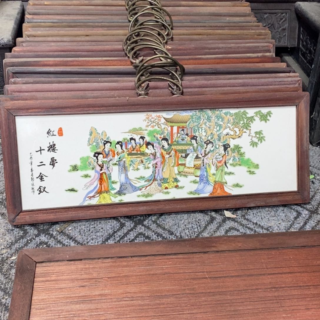 瓷53*21 景德镇瓷板画柴窑烧制