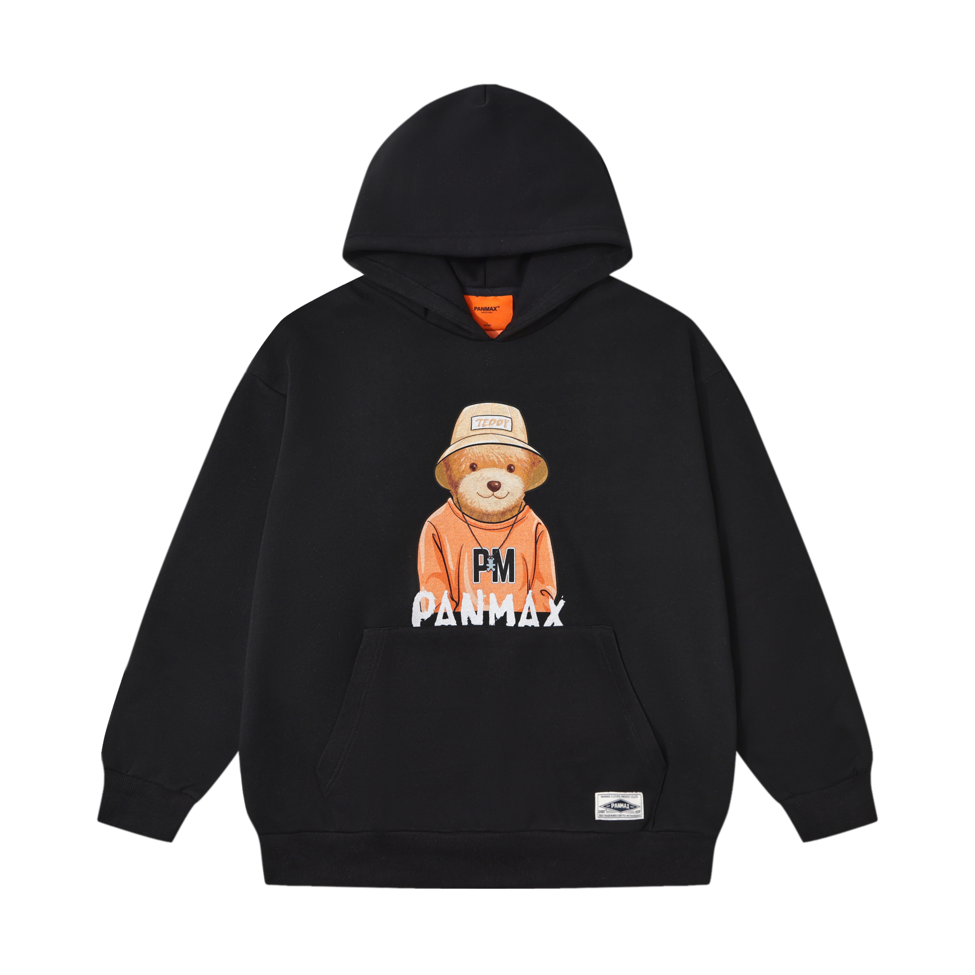 PANMAX/潘·麦克斯大码男士连帽加厚秋冬圆领长袖泰迪熊联名卫衣