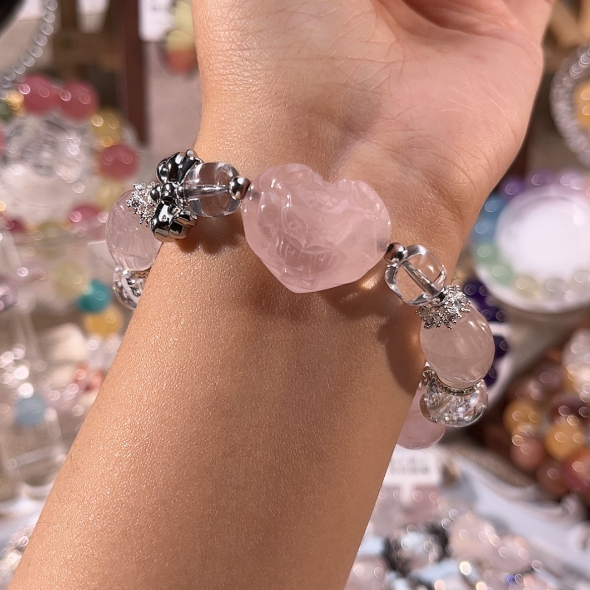 【闪购商品】水晶手链未镶嵌粉水