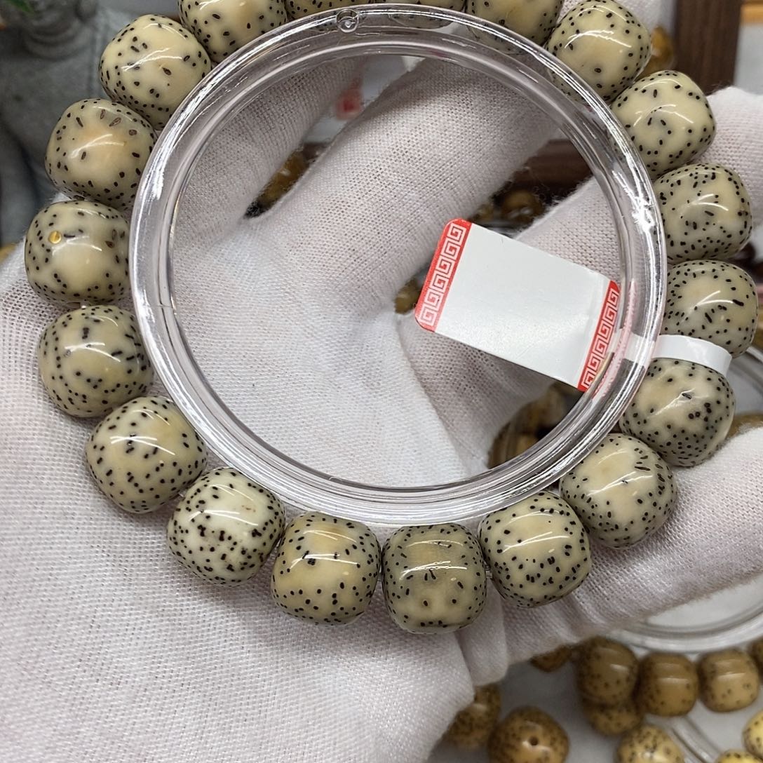 月***光手串星月菩提13/12毕业骨瓷白双留白