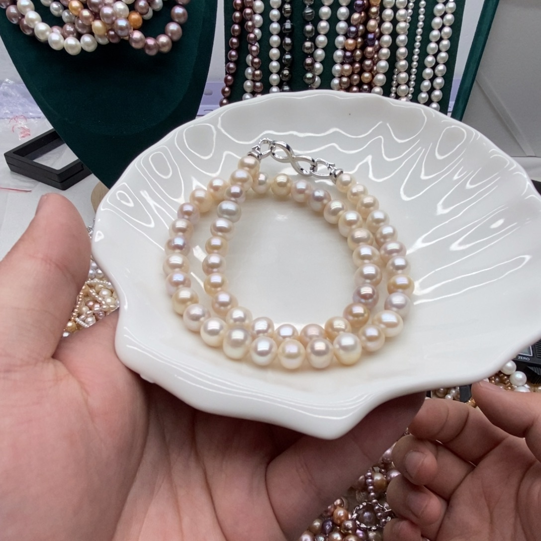 恩***惜淡水珍珠合金淡水珍珠默认微瑕