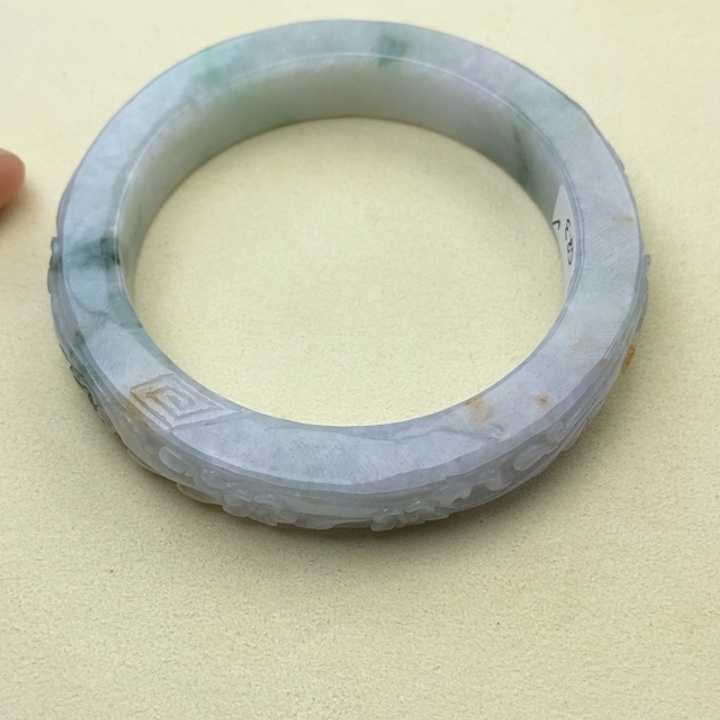 翡翠未镶嵌手镯58.4方镯234