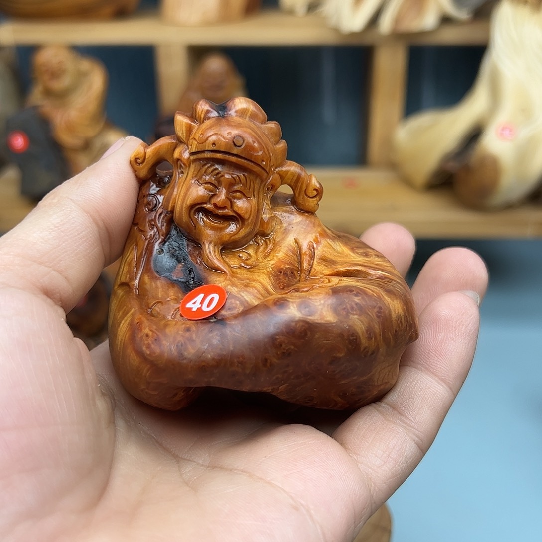 木周柏木摆件手把件